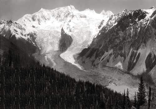 A panorama of Maindu Glacier.