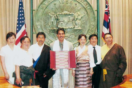 Tseten Namgyal visited USA