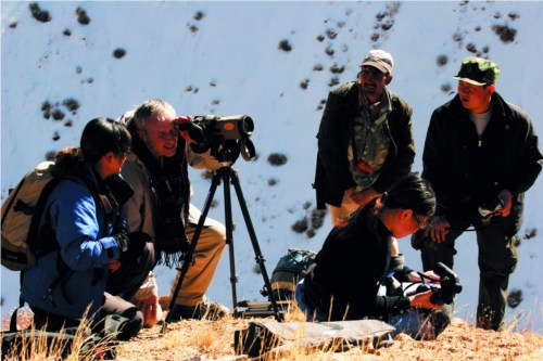 Research fellows at the Pamirs.  Photo by Xi Zhilong